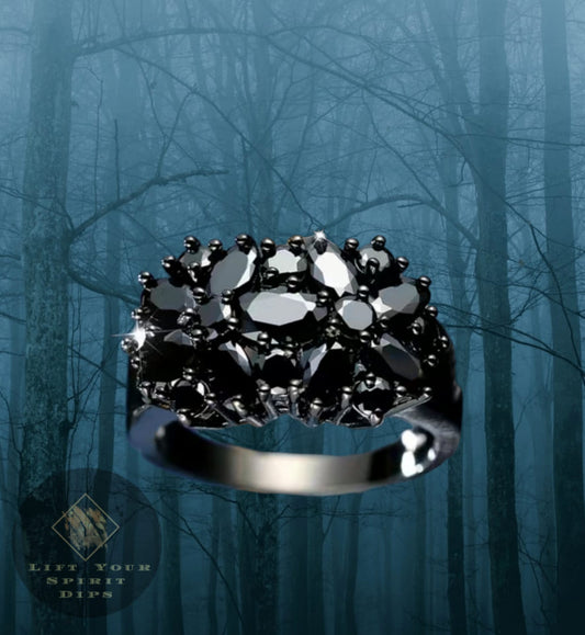 BLACK BLING RING