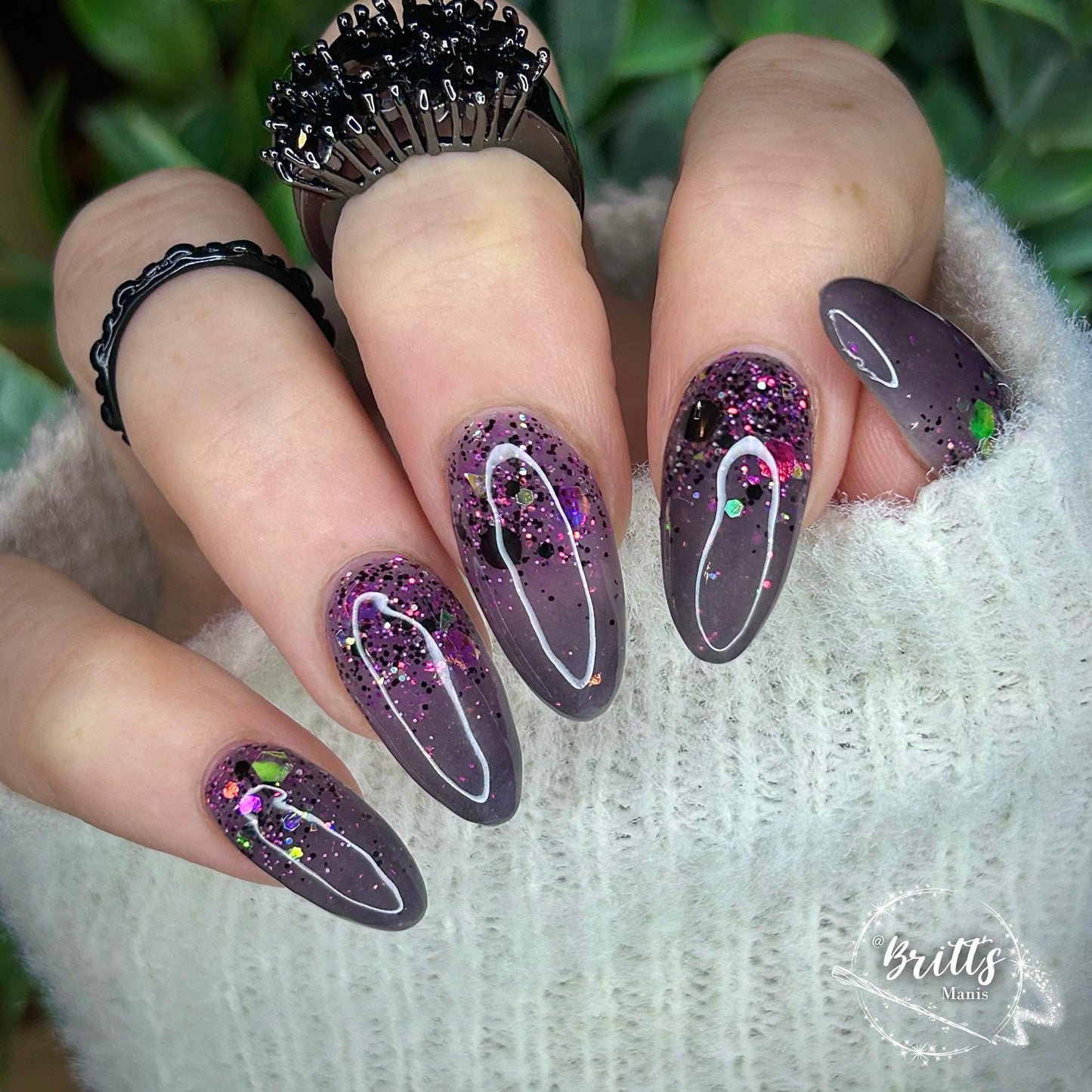 BLACK BLING RING