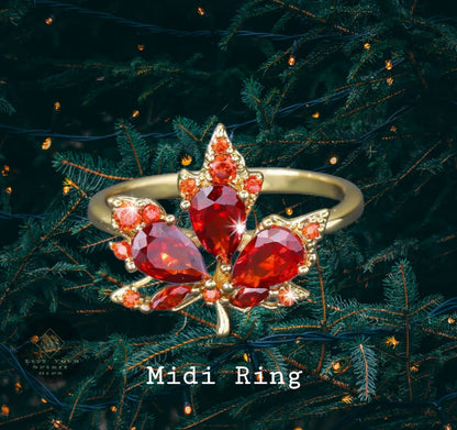 MAPLE LEAF RING