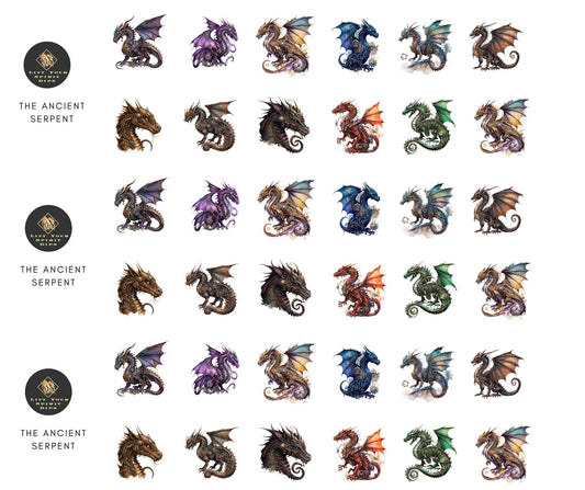 THE ANCIENT SERPENT WATERSLIDE DECALS