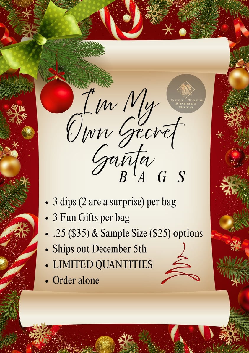 I'M MY OWN SECRET SANTA GIFT BAGS