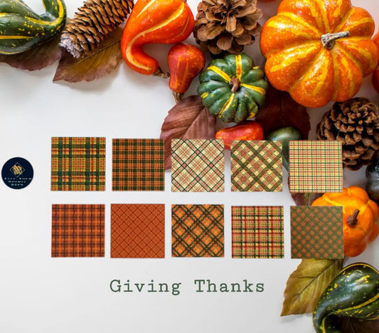 GIVING THANKS WATER SLIDE DECALS